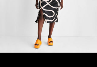 Future Collective Women's One Shoulder Slit Midi Dress - Abstract Black/White XXL by Alani Noelle