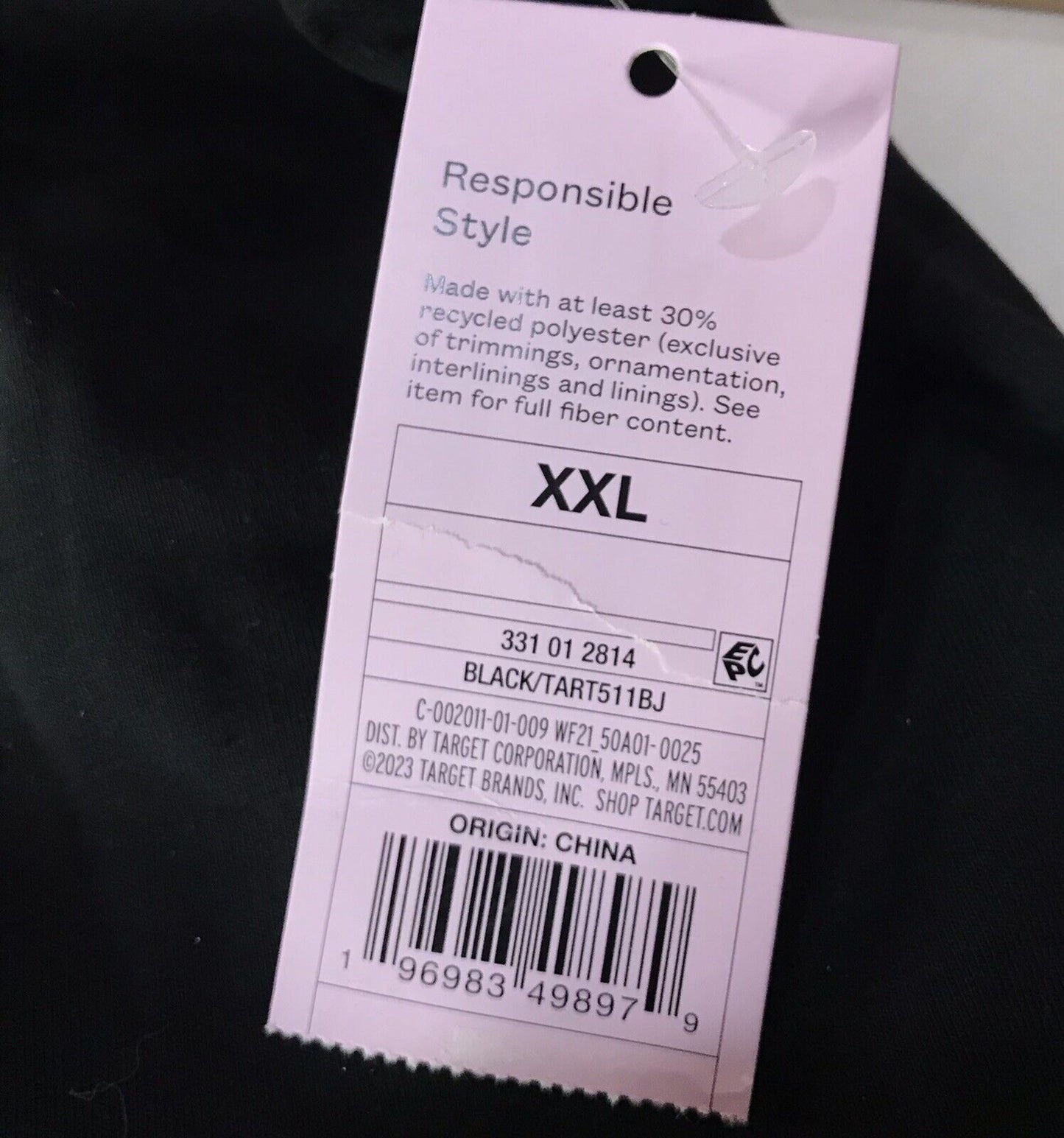 Wild Fable Women's Black Cut Out Tiny Top Size XXL