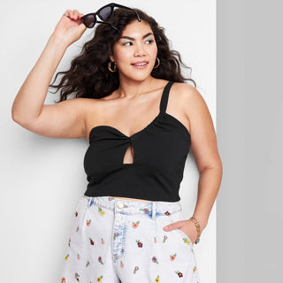 Wild Fable Women's Black Cut Out Tiny Top Size XXL