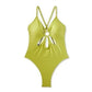 Wild Fable Green One Piece Swimsuit with Ring Front Cut Out - Women's XS