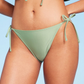 Soft Green Side-Tie Bikini Bottom - Women's Size S by Wild Fable