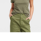 Universal Thread Women's Olive Green V-Neck Fitted T-Shirt - Size XL