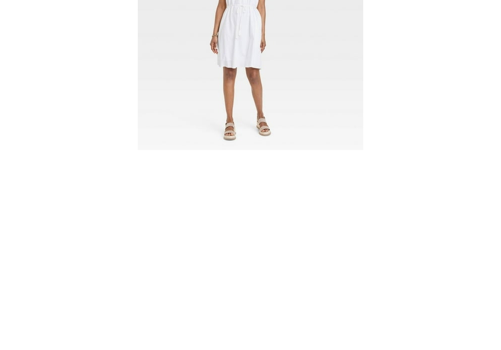 White Knox Rose Women's Sleeveless Tank Dress Size S