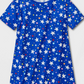 Cat & Jack Girls Short Sleeve NightGown Blue Size S