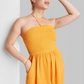 Wild Fable Sleeveless Woven Romper for Women in Mango Orange Size S