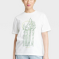 White Short Sleeve Graphic T-Shirt - Happy Earth Day Tall Trees - Women's Size M