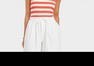 Universal Thread Women's Striped Sweater Tank Top in Orange Size L