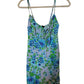 Wild Fable Women's XS Blue Floral Linen Slip Dress