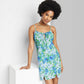 Wild Fable Women's XS Blue Floral Linen Slip Dress