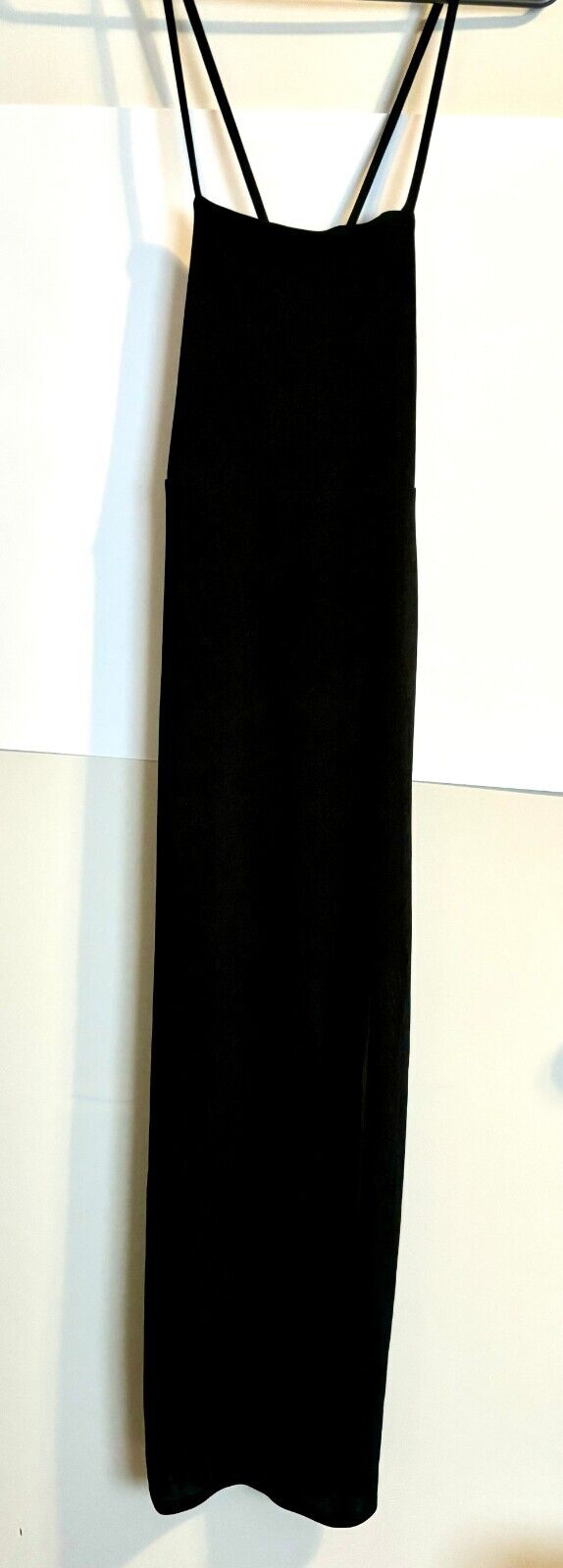 Wild Fable Black Lace-Up Maxi Dress for Women - Size XS