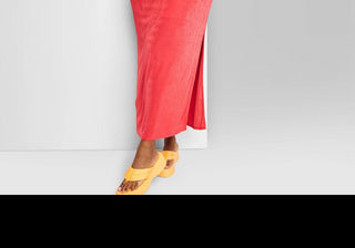 Wild Fable Women's XXL Red Lace-Up Maxi Bodycon Dress