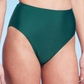 Shade & Shore Women's High Waist Green Bikini Bottom - Size S
