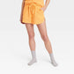 Orange Cotton Gauze Shorts for Women Stars Above XXL