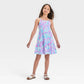 Girls XL Tank Dress by Cat & Jack in Blue Tie-Dye