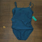 Aqua Green UPF 50 Women's One Piece Swimsuit Size M