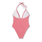 Wild Fable Women's Red Halter Swimsuit High Leg Cheeky Style Size XXS