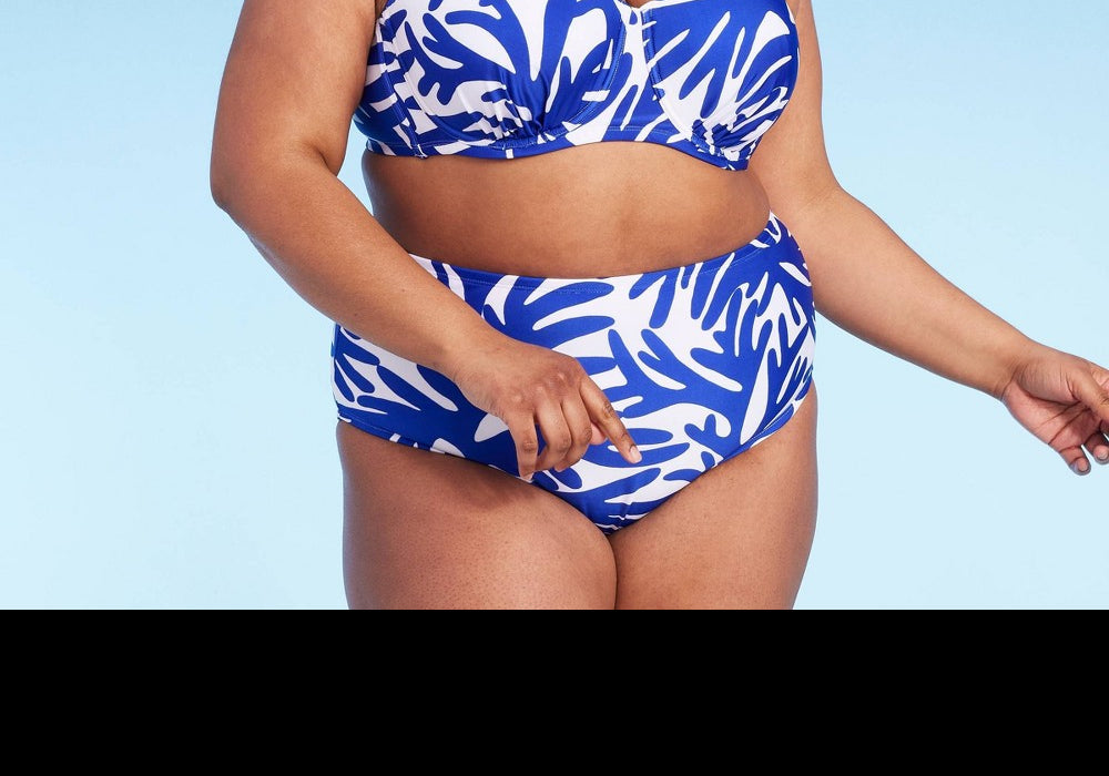 Kona Sol Women's Blue Underwire Bikini Top - Size 18