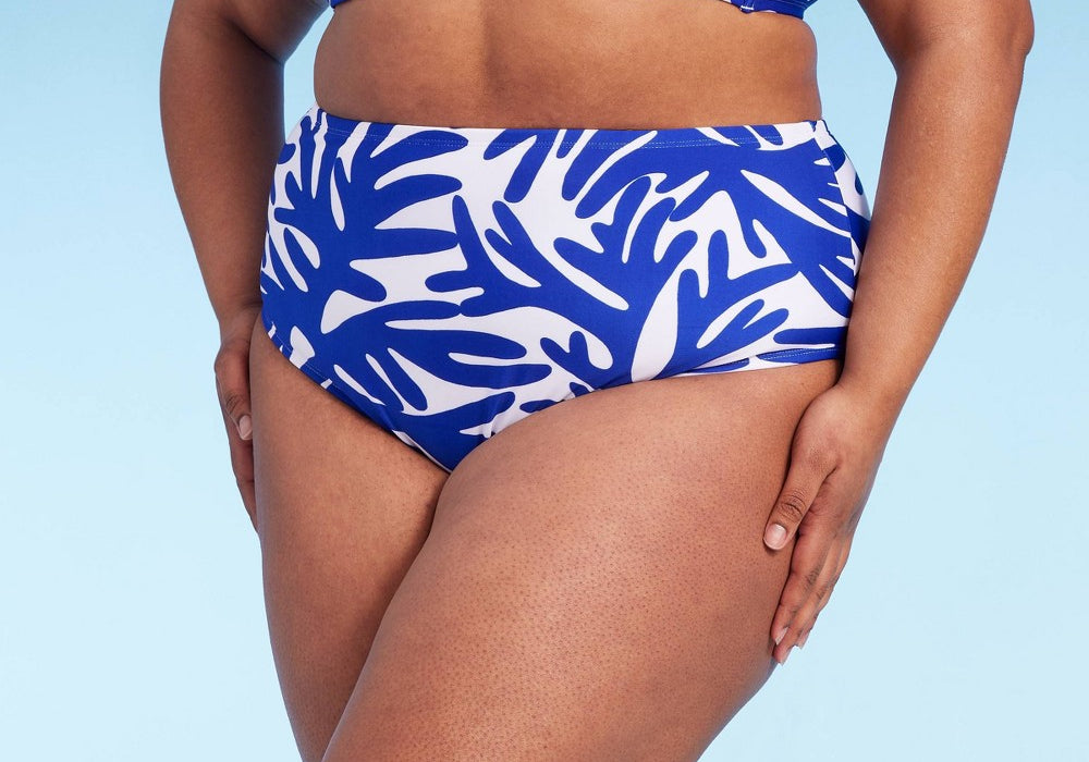Kona Sol Women's 3X Blue High Waist Bikini Bottom