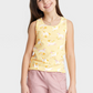 Cat & Jack Yellow Girls Relaxed Fit Tank Top Size S