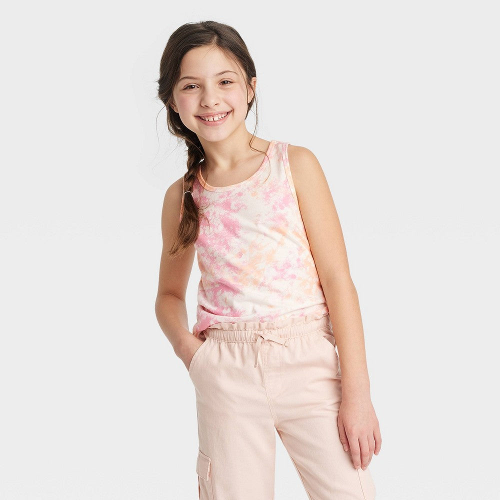 Girls XL Relaxed Fit Tank Top in Cream - Cat & Jack