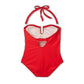 Kona Sol Full Coverage One Piece Swimsuit in Red - Women's Size 17