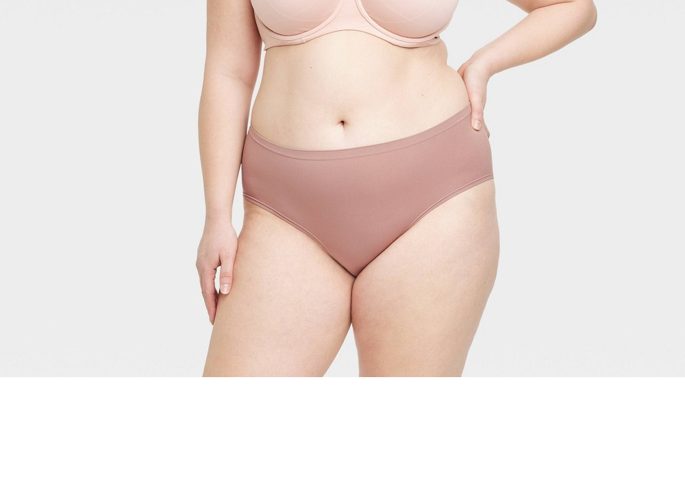 Auden Women's Seamless Hipster Underwear Purple Size XXL