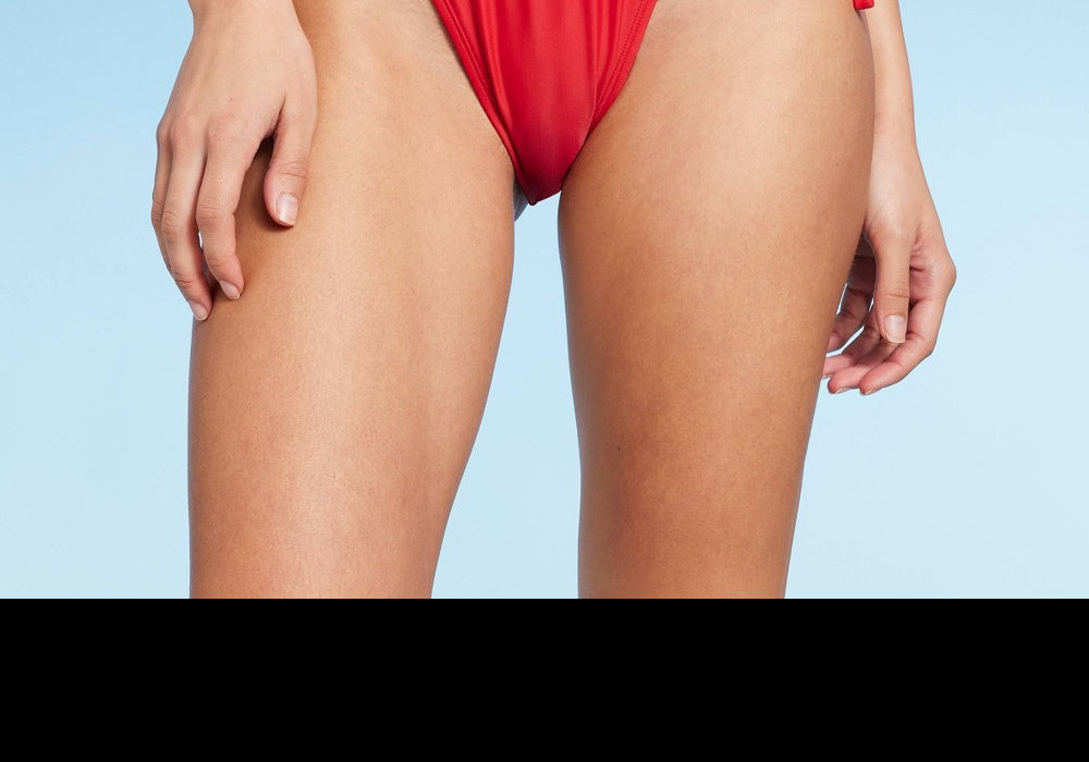 Wild Fable Women's Red Side-Tie Bikini Bottom Size S