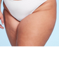 Wild Fable White Women's Bikini Bottom Scoop Front Ultra High Leg Cheeky Size 2X