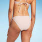 Wild Fable Women's XS Brown Side-Tie Cheeky Bikini Bottom