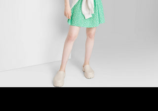 Wild Fable Women's Mint Green Floral Babydoll Dress - Sleeveless Size S