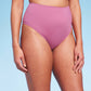 Shade & Shore Women's Pink High Waist Bikini Bottom Size L