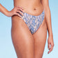 Shade & Shore Women's Cheeky Bikini Bottom Blue Snake XL