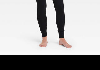 Soft Ribbed Women's Pajama Pants in Black - Size XL, Stars Above