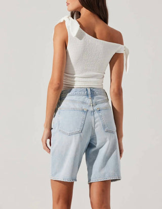 Astr - Lora Textured Off Shoulder Top