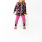 Laree + Co. - Kid's Fallon Bamboo Long Sleeve Peplum Legging Set