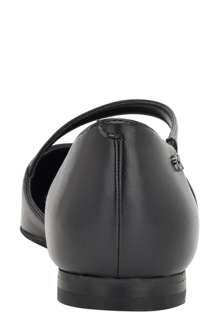 Calvin Klein Women's Sannie D'orsay Pointed Toe Flat Black Size 8.5 M