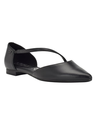Calvin Klein Women's Sannie D'orsay Pointed Toe Flat Black Size 8.5 M