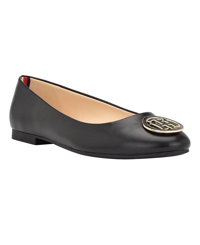 Tommy Hilfiger Women's Ganimay Classic Ballet Flats Black Size 9 M