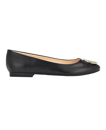 Tommy Hilfiger Women's Ganimay Classic Ballet Flats Black Size 9 M