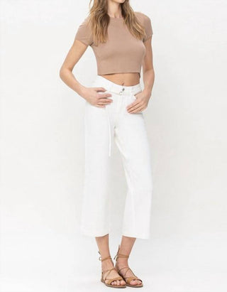 Vervet By Flying Monkey - High Rise Crop Wide Leg Jean