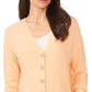 Vince Camuto Women's Button V Neck Sweater Yellow Size Medium