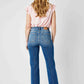 Judy Blue - High Waist Front Seam Detail & Cuffed Straight Jeans