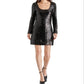 Steve Madden Charity Long Sleeve Sequin Dress Black
