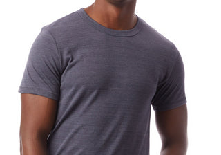 Alternative Apparel Men's Eco-Jersey Crew T-Shirt Blue Size XL