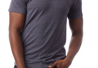 Alternative Apparel Men's Eco-Jersey Crew T-Shirt Blue Size XL