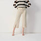 Joseph Ribkoff - Embellished Frayed Hem Culotte Jeans
