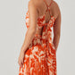 Astr - Blythe Floral Plisse Midi Dress