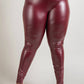 The Curve La - Plus Size Faux Leather High Rise Leggings