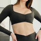 Rockstar Peach - Sophie Long Sleeve Crop Top