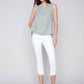 Charlie B - Sleeveless Linen Blouse